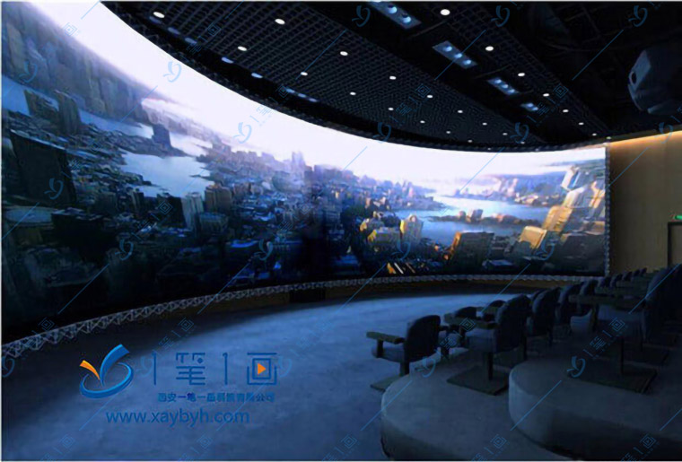 禁毒展厅多媒体互动设备/弧幕投影技术在展馆设计中的应用优势